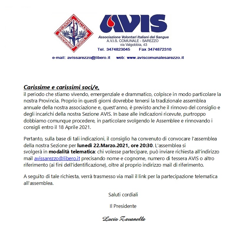 Assemblea Annuale dei Soci e Benemerenze